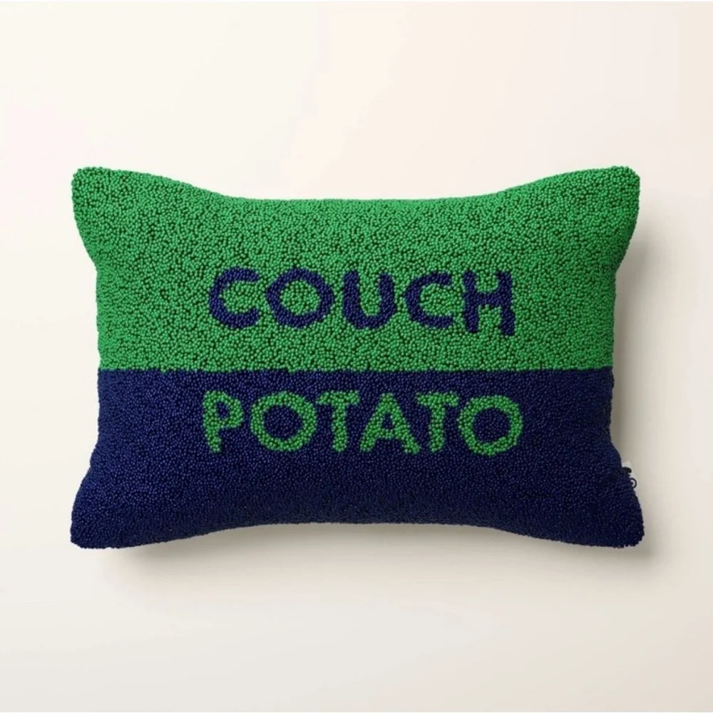 Kate Spade New York X Target Color block Couch Potato Beaded Pillow 18x12